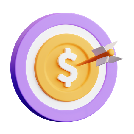 Finanzielles Ziel  3D Icon