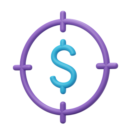 Finanzielles Ziel  3D Icon