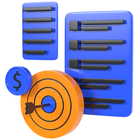 Finanzielles Ziel  3D Icon