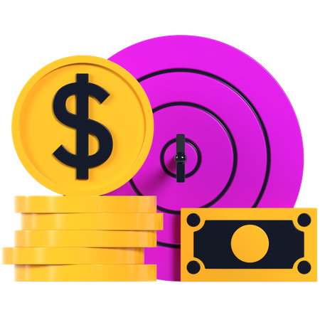 Finanzielles Ziel  3D Icon