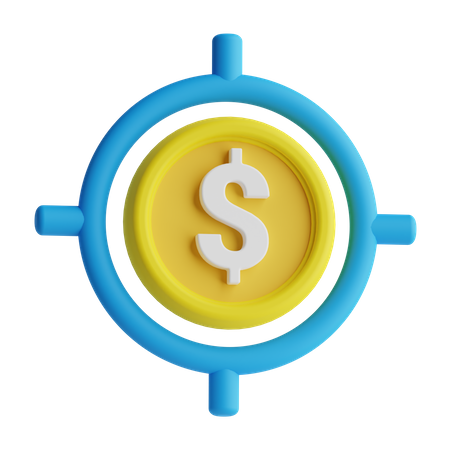 Finanzielles Ziel  3D Icon