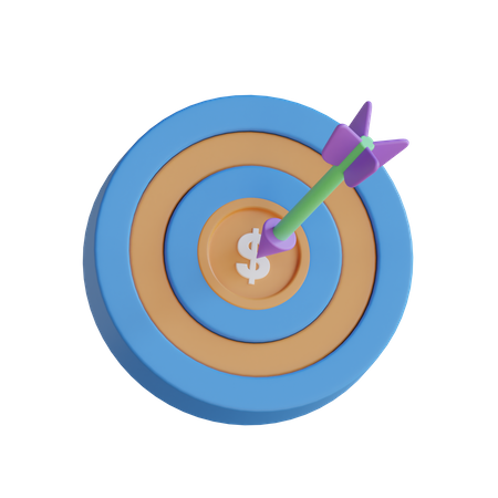 Finanzielles Ziel  3D Icon