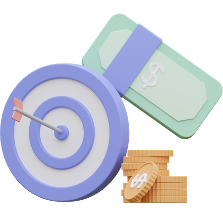 Finanzielles Ziel  3D Icon