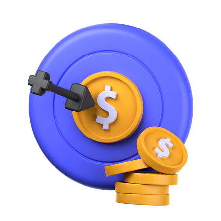 Finanzielles Ziel  3D Icon