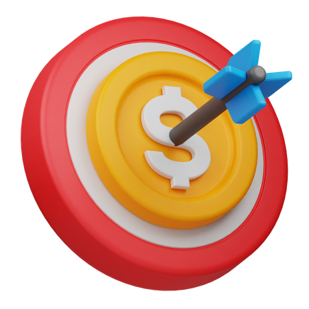 Finanzielles Ziel  3D Icon