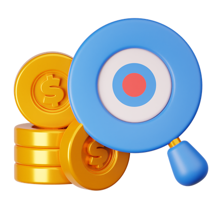 Finanzielles Ziel  3D Icon
