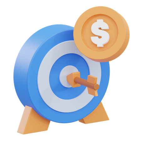 Finanzielles Ziel  3D Icon
