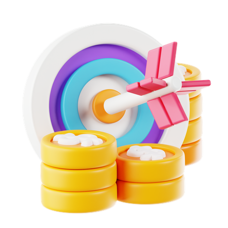 Finanzielles Ziel  3D Icon