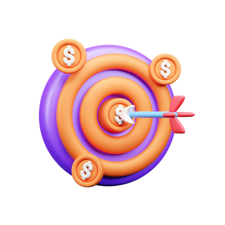 Finanzielles Ziel  3D Icon