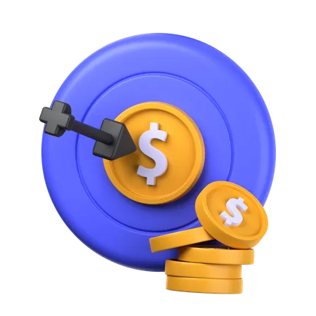 Finanzielles Ziel  3D Icon