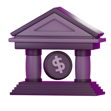 Finanzinstitut  3D Icon