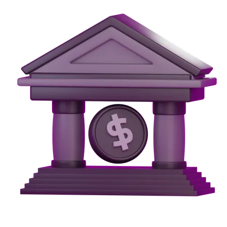 Finanzinstitut  3D Icon