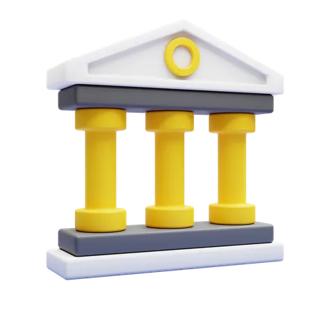 Finanzinstitut  3D Icon