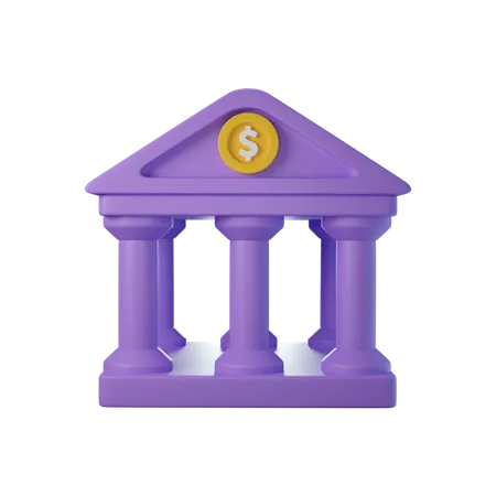 Finanzinstitut  3D Icon