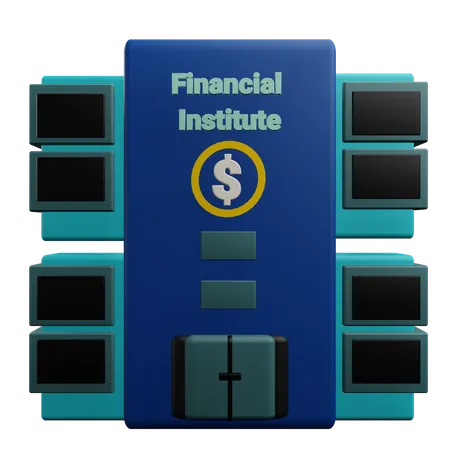 Finanzinstitut  3D Icon