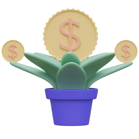 Finanzielle Investition  3D Icon