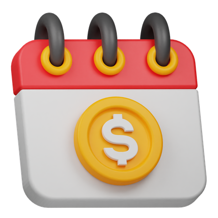 Finanzkalender  3D Icon