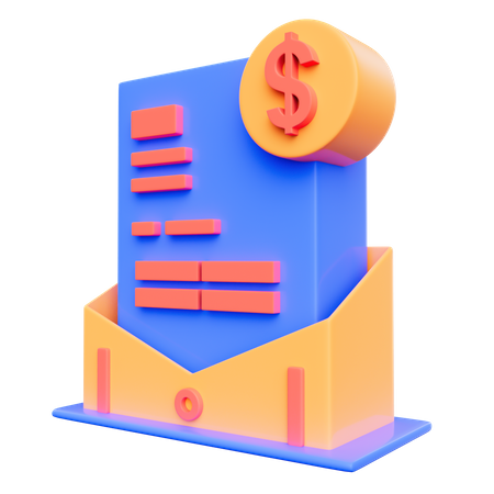 Finanzmail  3D Icon