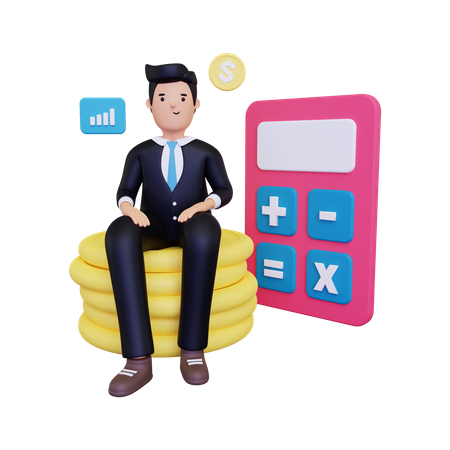 Finanzdirektor  3D Illustration