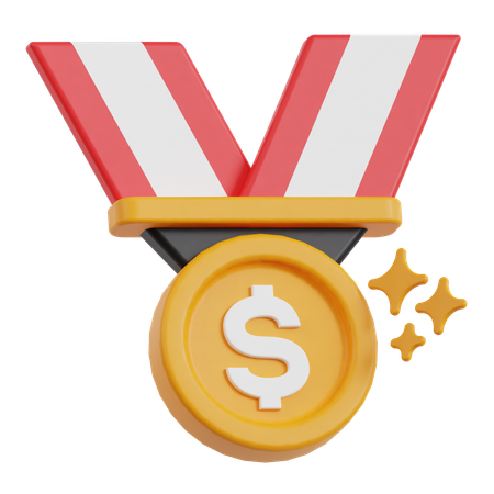 Finanzmedaille  3D Icon