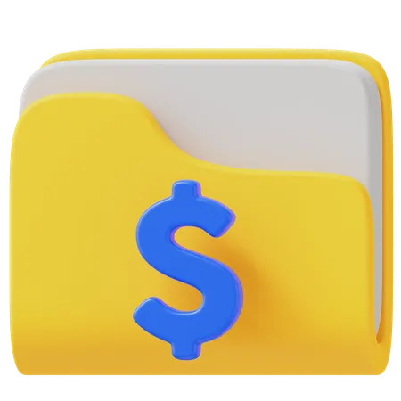 Ordner „Finanzen“  3D Icon