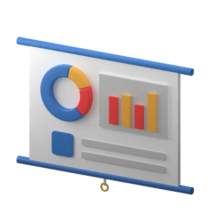 Finanzpräsentation  3D Icon