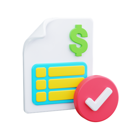 Finanzprüfung  3D Icon
