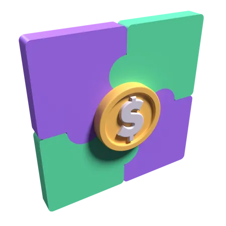 Finanzpuzzle  3D Icon