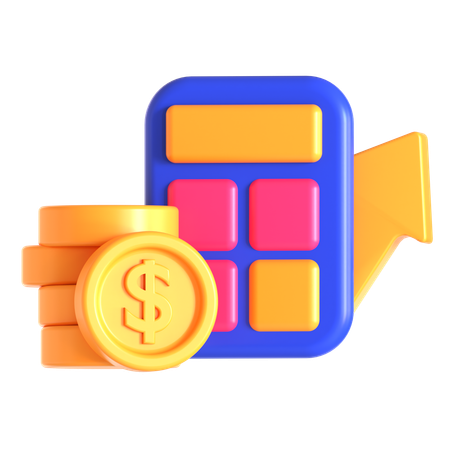 Finanzrechner  3D Icon