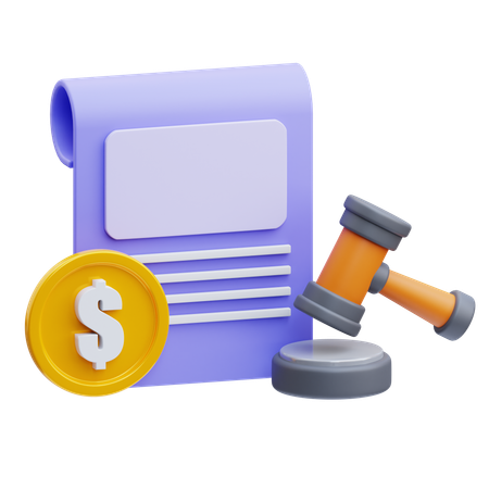 Finanzielle Regulation  3D Icon