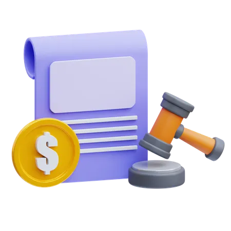 Finanzielle Regulation  3D Icon