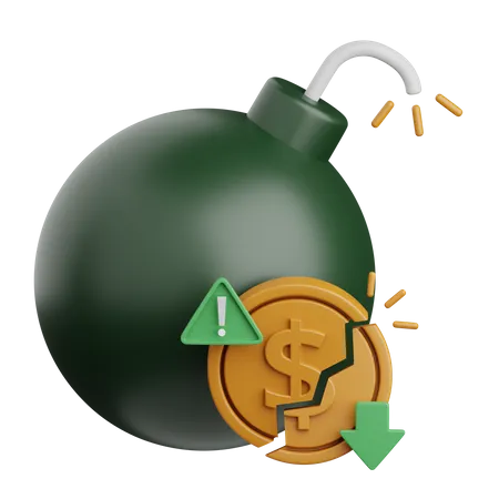 Finanzielle Schulden  3D Icon