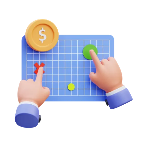 Finanzstrategie  3D Icon