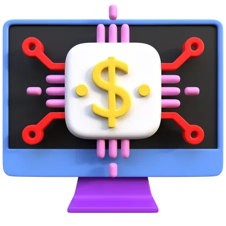 Finanztechnologie  3D Icon