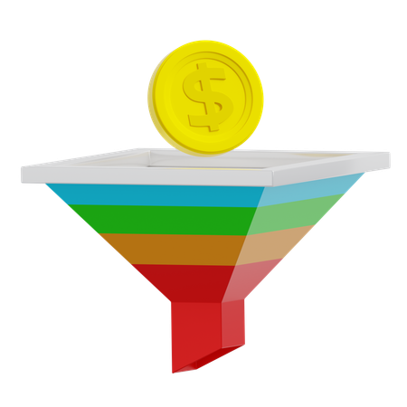 Finanztrichter  3D Icon