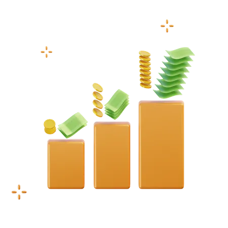 Finanzwachstum  3D Illustration