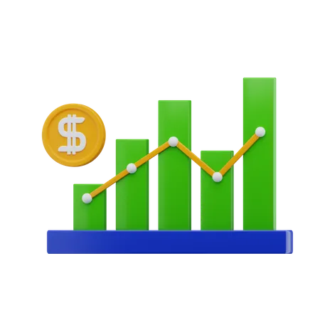 Finanzwachstum  3D Icon