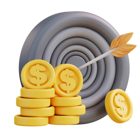 Finanzielles Ziel  3D Icon
