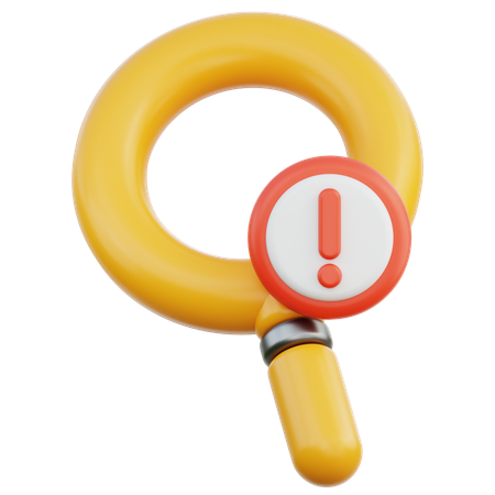 Find Alert  3D Icon