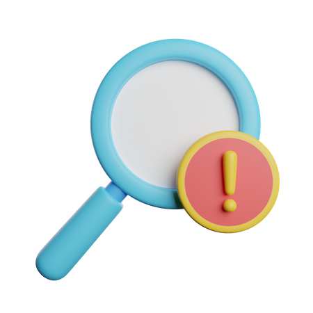 Find Alert  3D Icon