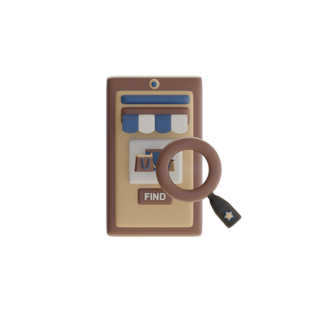 Find And Shop  3D Icon