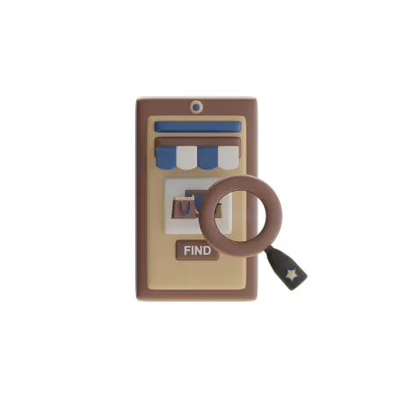 Find And Shop  3D Icon