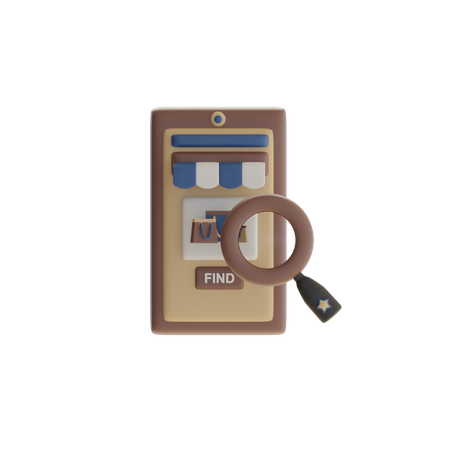 Find And Shop  3D Icon