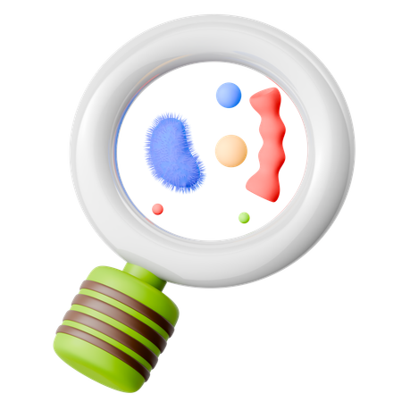 Find Bacteria  3D Icon