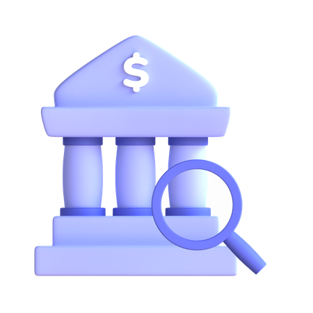 Find Bank  3D Icon