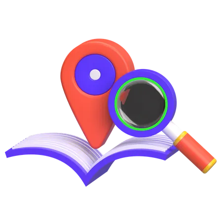 Find Book Location  3D Icon