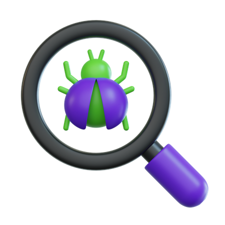 Find Bug  3D Icon