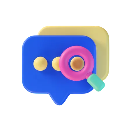 Find Chat  3D Icon