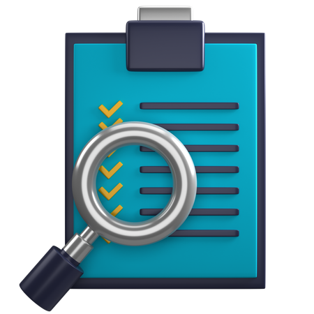 Find Checklist  3D Icon