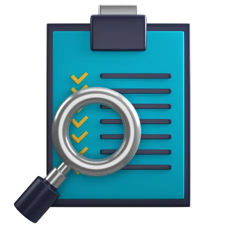 Find Checklist  3D Icon